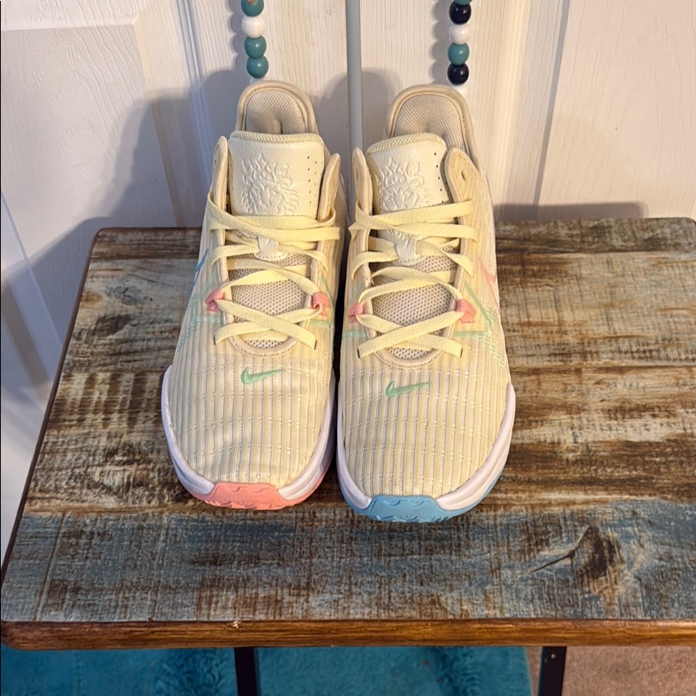 LeBron James Witness Easter Six Mens Cream and Multicolor Sneakers
